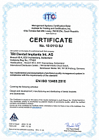 Сертификат ISO 13485:2016